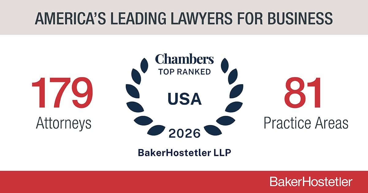 Chambers USA Guide 2026 Recognizes 179 BakerHostetler Attorneys and 81 Practice Areas