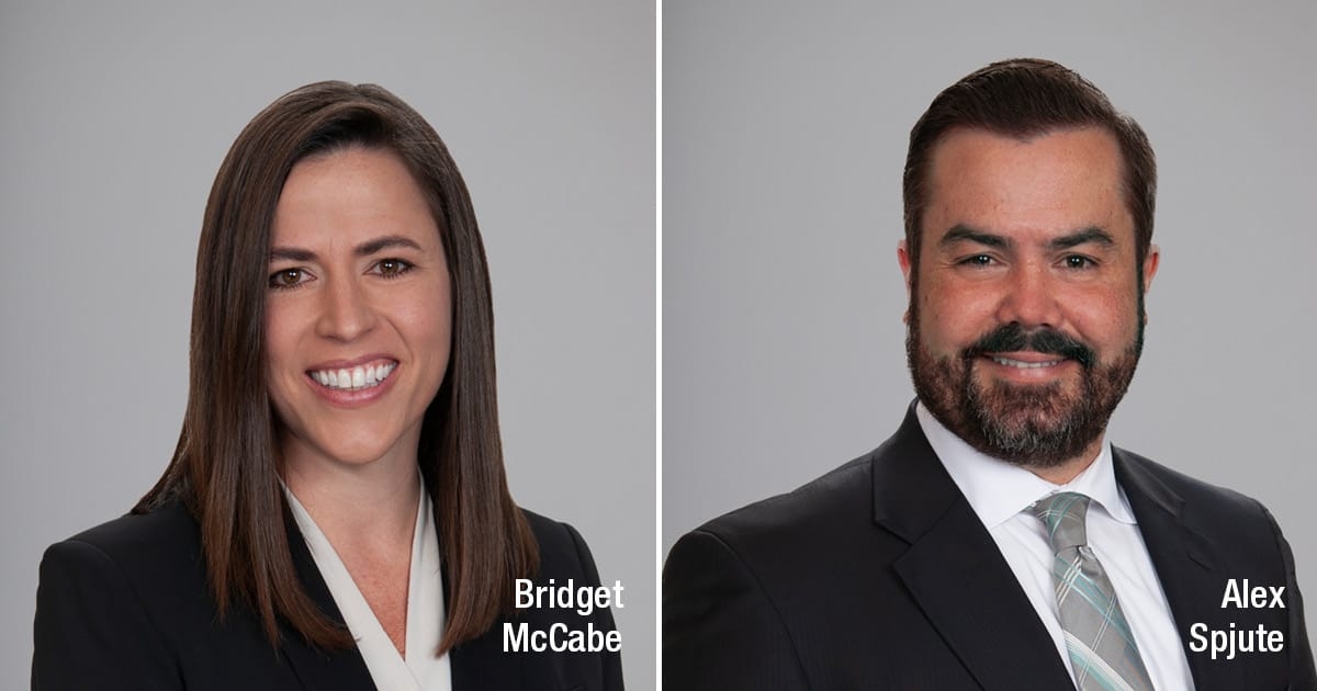 Bridget McCabe, Alex Spjute Recognized as Leaders of Influence by <em>Los Angeles Business Journal</em>