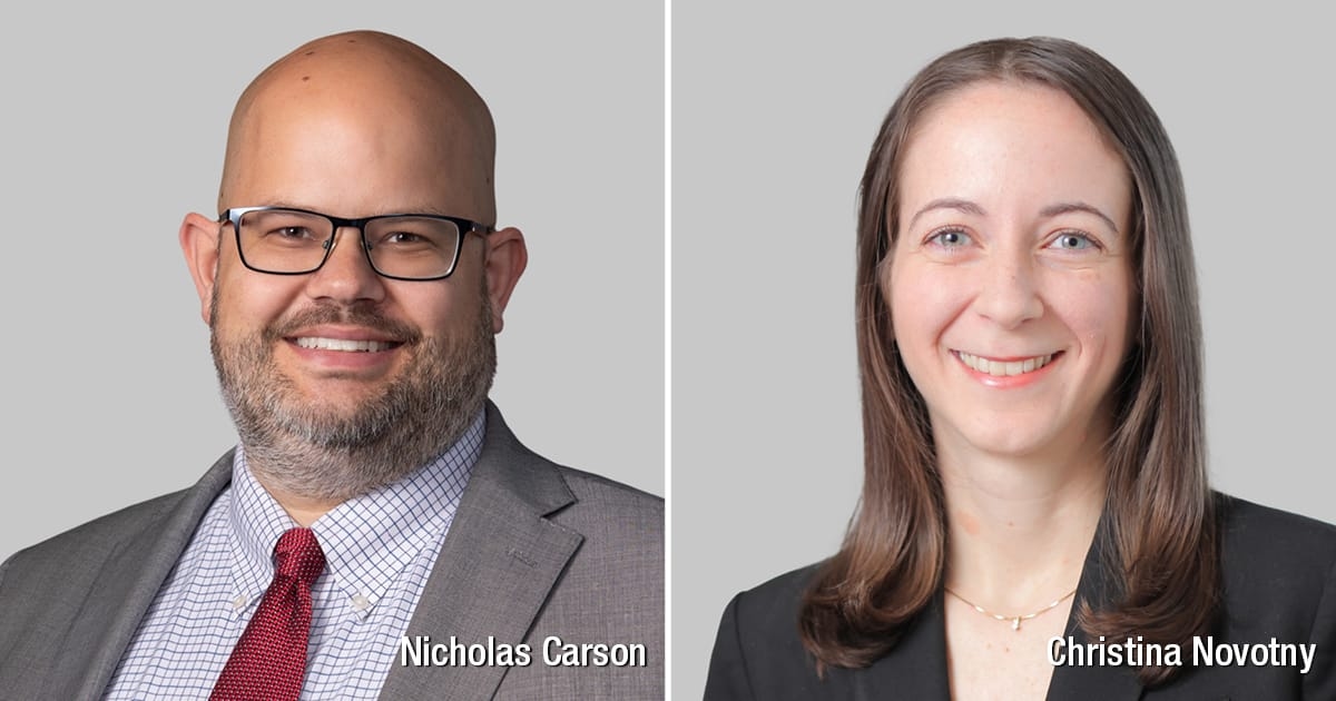 Nicholas Carson, Christina Novotny Present ‘Tax Credits/Incentives Under the Inflation Reduction Act’ to Tax Club of Cleveland
