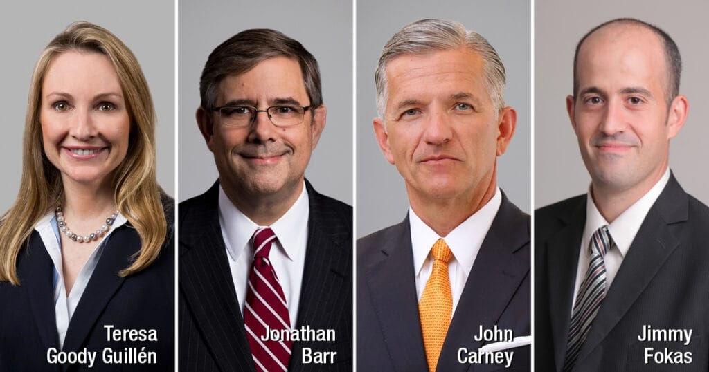 Teresa Goody Guillén, Jonathan Barr, John Carney, Jimmy Fokas Host Second Annual “Former SEC Speaks”